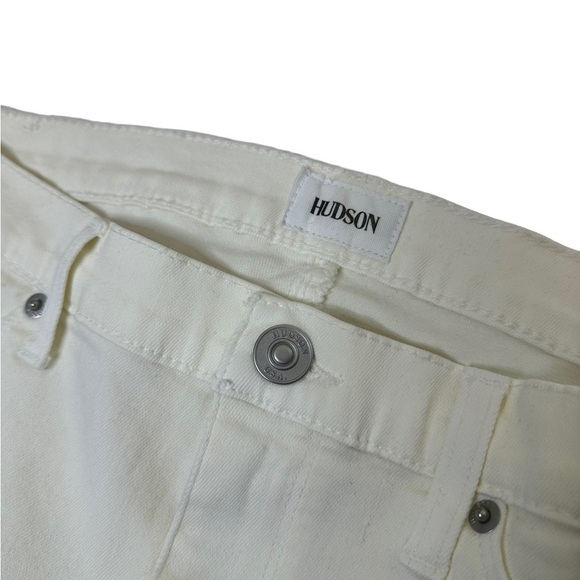 Hudson Nico Midrise Super Skinny Ankle Jean in White - Picture 5 of 11